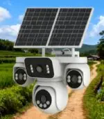 Hieasy 4 Lens 4G 8MP Güneş Panelli Kablosuz Güvenlik Kamerası - Görsel 3