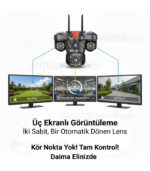 3 Lensli 6MP Full HD WiFi Güvenlik Kamerası | Hareket Takibi, Çift Yönlü Ses, Siren Alarm, IP67, 128GB Destek, V380 Pro - Görsel 9