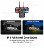 3 Lensli 6MP Full HD WiFi Güvenlik Kamerası | Hareket Takibi, Çift Yönlü Ses, Siren Alarm, IP67, 128GB Destek, V380 Pro - Görsel 3