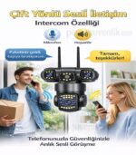 Çift Lens WiFi PTZ 6MP Akıllı Kablosuz Güvenlik Kamerası – V380 Pro - Görsel 7