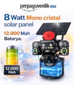 3 Kameralı 4G Güneş Enerjili Güvenlik Kamerası | Full HD, IP67, Çift Yönlü Ses, VeeSky - Görsel 7