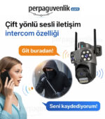 WiFi 3 Kameralı 6MP Full HD PTZ Güvenlik Kamerası | Hareket Takibi, Bildirim, Renkli Gece Görüşü, İCSee - Görsel 6