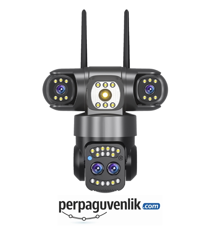ON-SG2330-ZOOM WİFİ 6MP 3Kameralı 10X Optik Zoom Full Color Gece Görüşlü IP67 PTZ Kamerası img1 perpaguvenlik.com