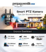 3 Kameralı 6MP 4mm Lens 10X Optik Zoom WiFi PTZ Yoosee Güvenlik Kamerası - Görsel 6