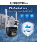 RX-23AI 2 Kameralı 6MP 3.6mm Lens WiFi PTZ Güvenlik Kamerası | Full Color Gece Görüşlü IP67 Dış Mekan İCSee - Görsel 5